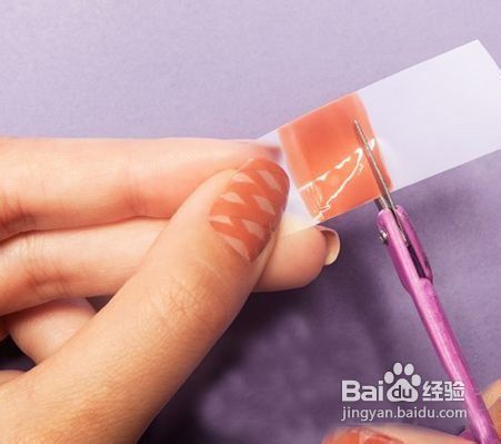 DIY裸色编织美甲