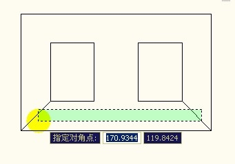 AutoCAD矩形工具的使用方法及实例，快捷键为REC