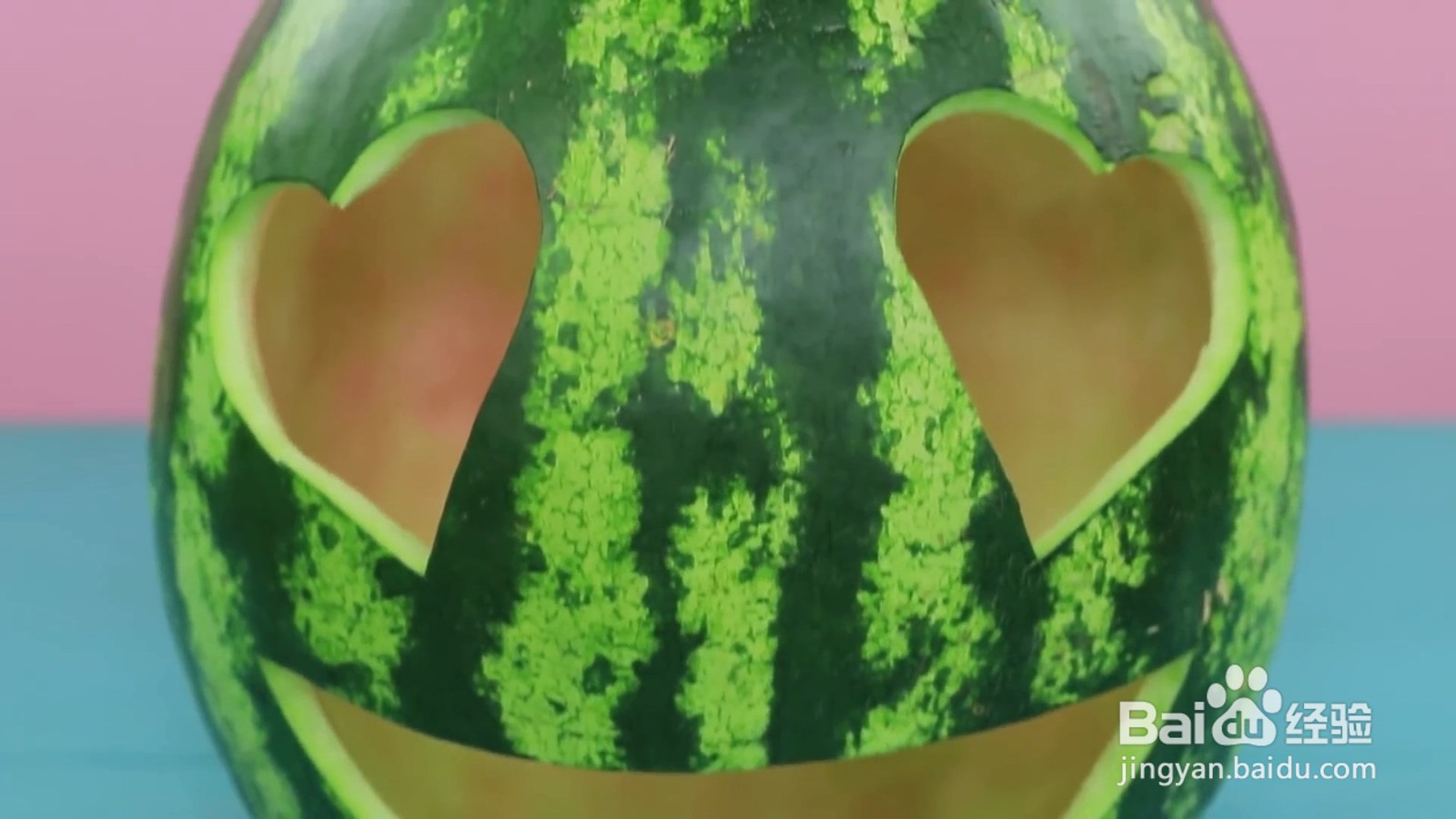 怎么制作表情西瓜