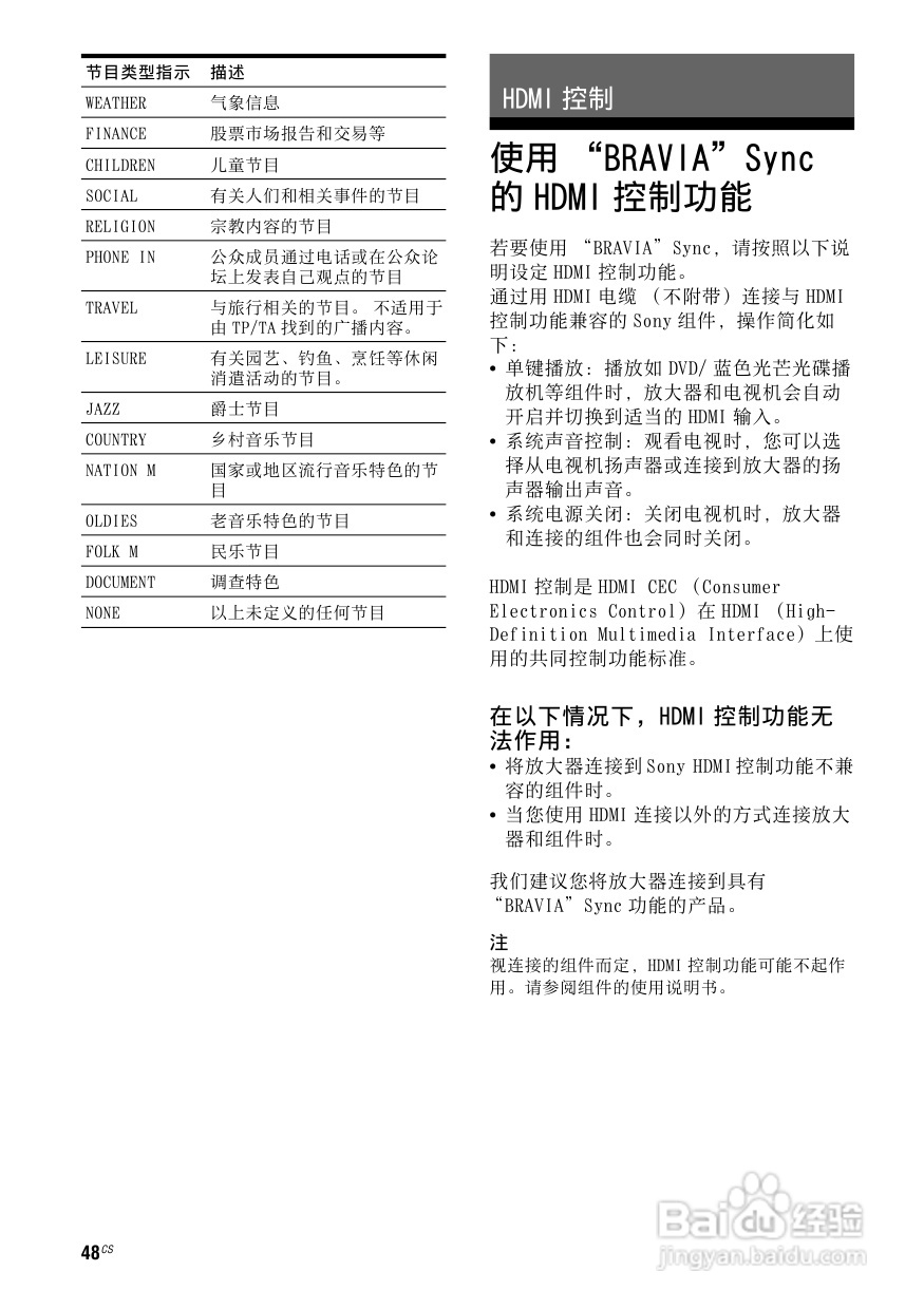 索尼HT-SF2300家庭影院使用说明书:[3]