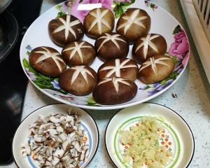 养生食补香菇油菜的做法