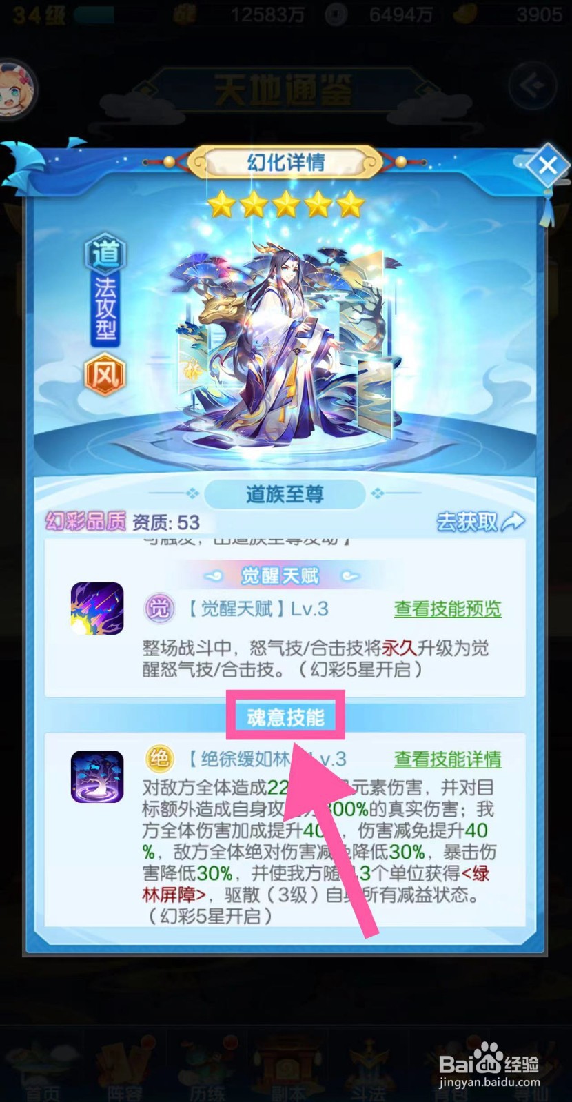 道友请留步怎么查看道族至尊的魂意技能