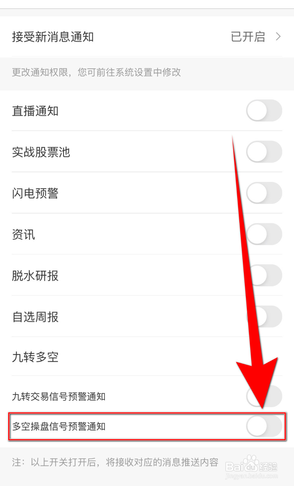 怎么停用基本面多空操盘信号预警通知