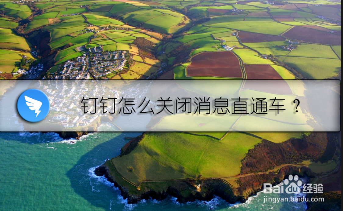 钉钉怎么关闭消息直通车