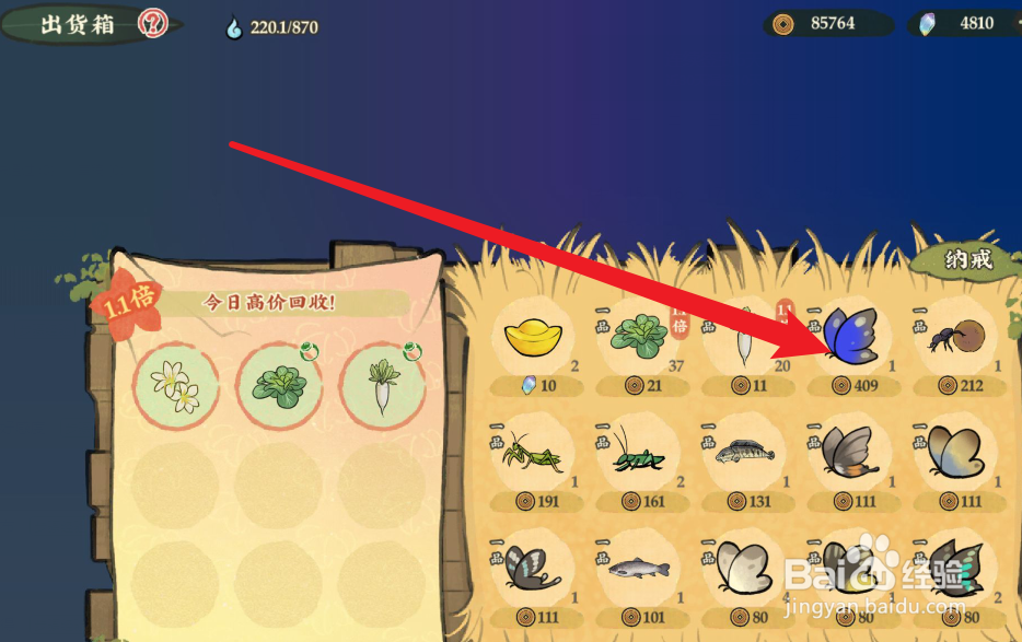 仙山小农怎么售卖大紫蛱蝶