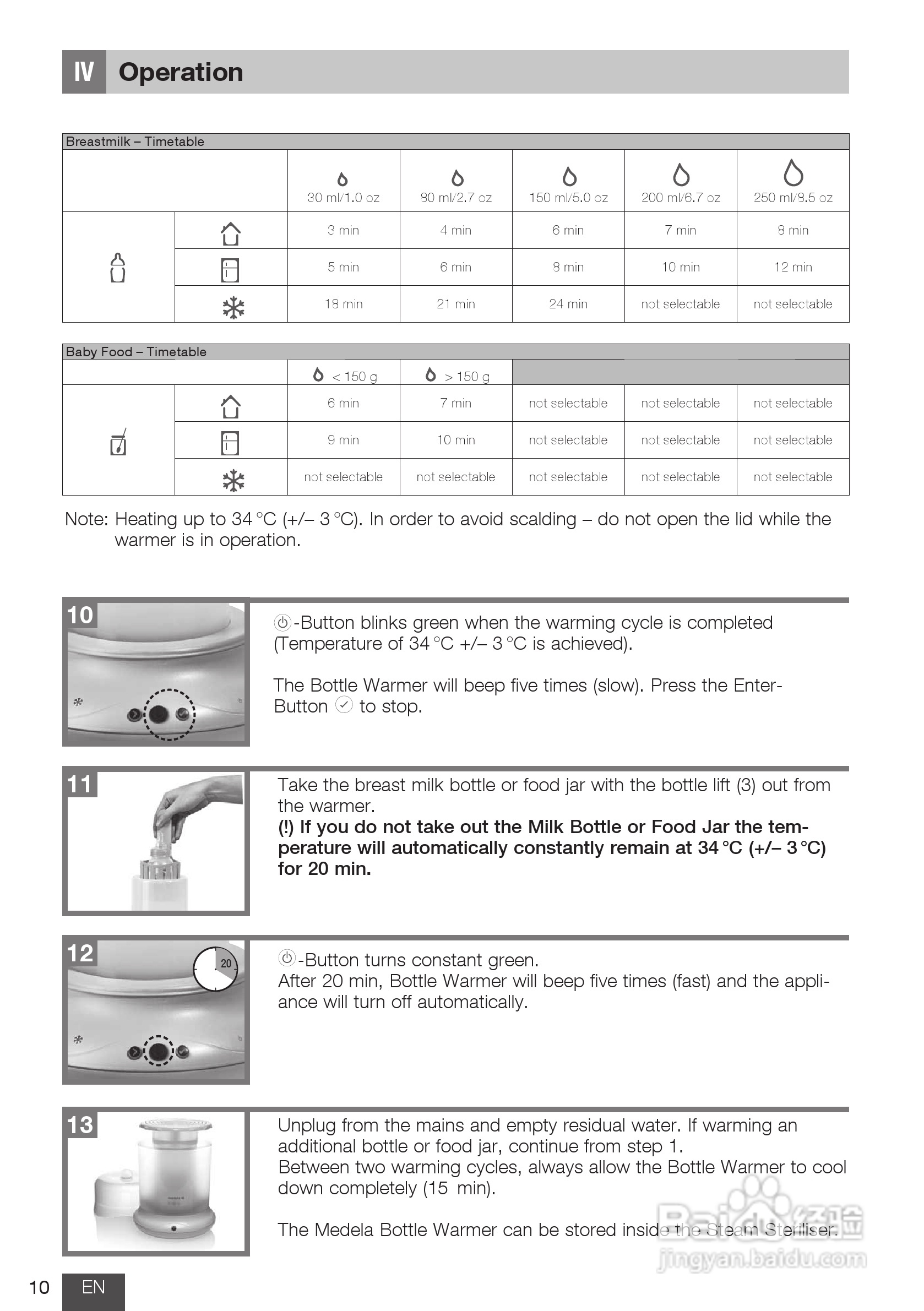 美德乐 B-Well温奶器说明书:[1]
