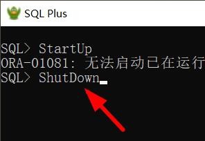 如何解决--无法启动已在运行的Oracle请先关闭它