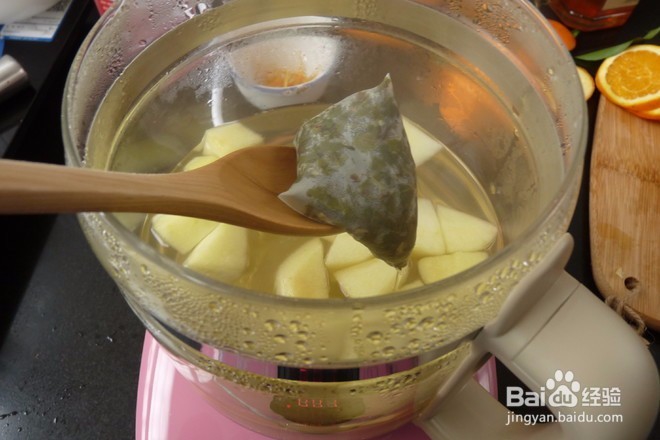 香橙乌龙热茶的做法