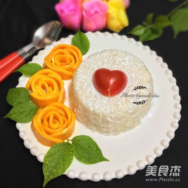 芒果糯米饭的做法