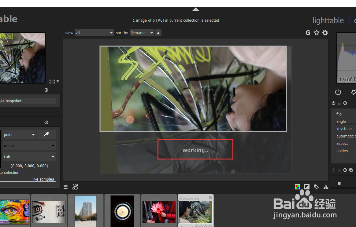 怎样使用darktable调节图片的angle角度?