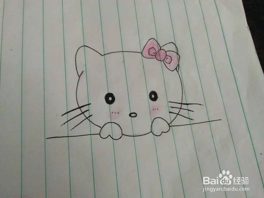 儿童简笔画—如何画凯蒂猫