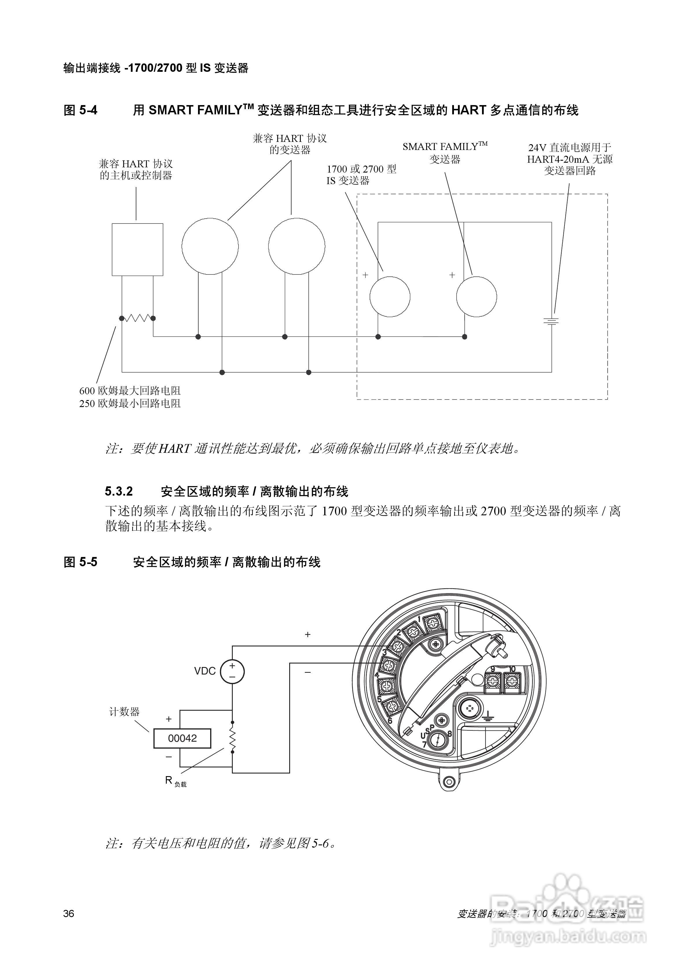 EMERSON1700/2700型变送器安装说明书:[4]