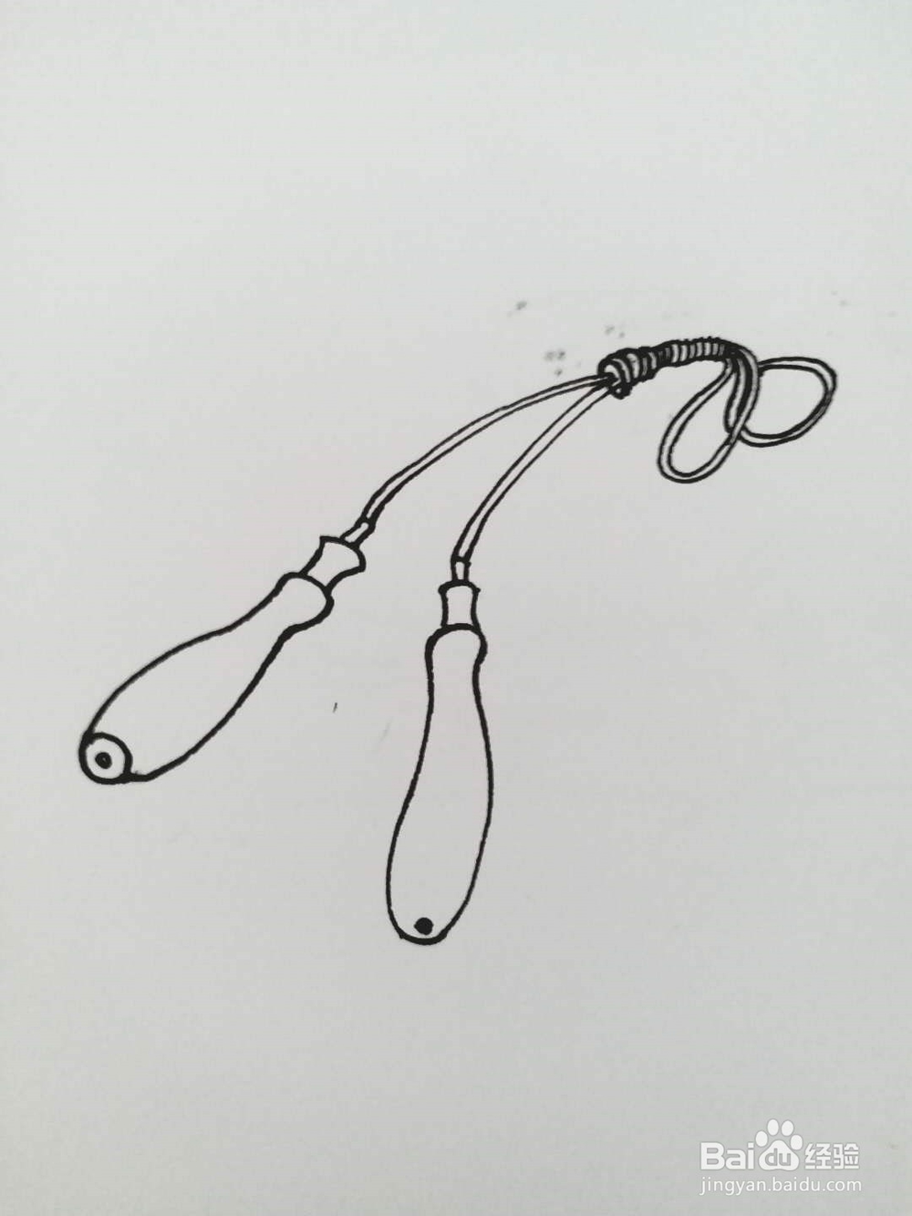 跳绳的简笔画法