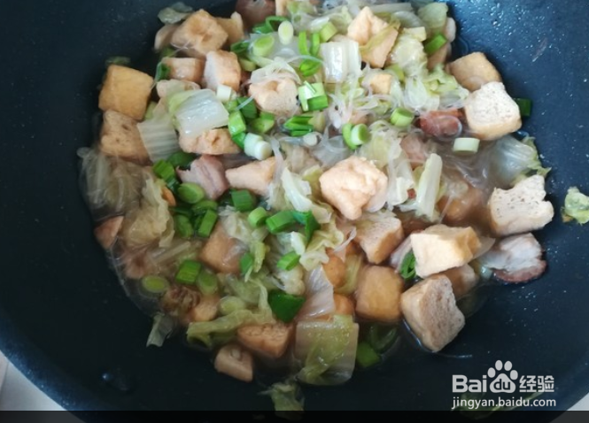 油豆腐炖白菜的做法