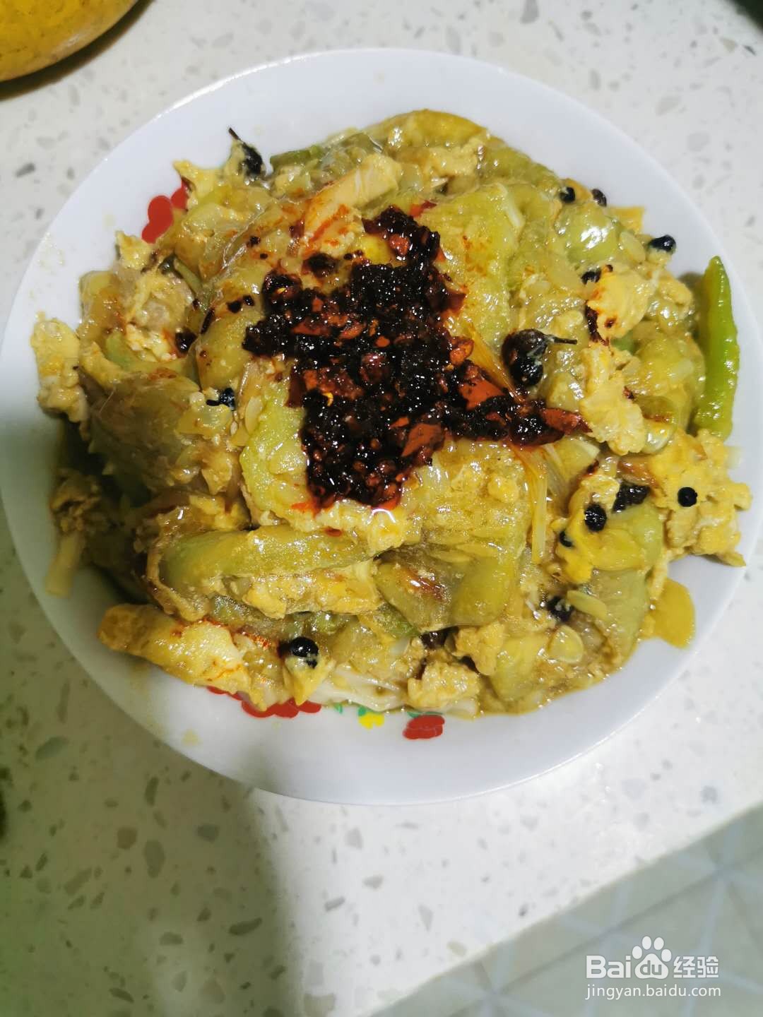 丝瓜鸡蛋面的做法