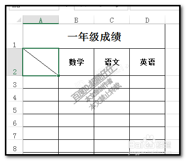 excel制表格怎样在单元格里加上斜线分割单元格