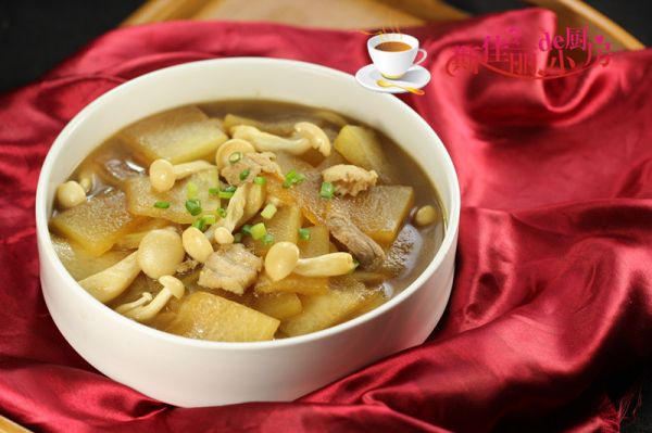 冬瓜白玉菇肉片