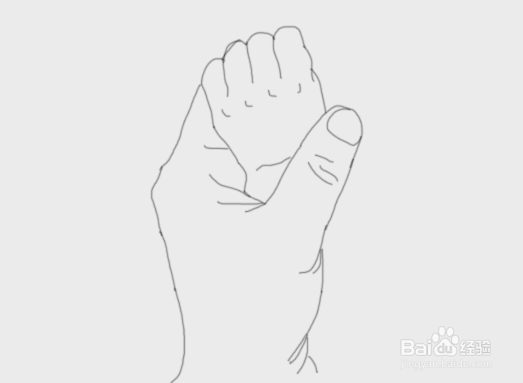 大手握小脚是怎么画的