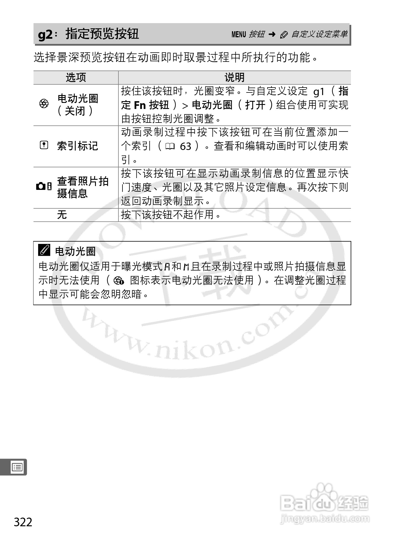 尼康D800E数码相机使用说明书:[35]