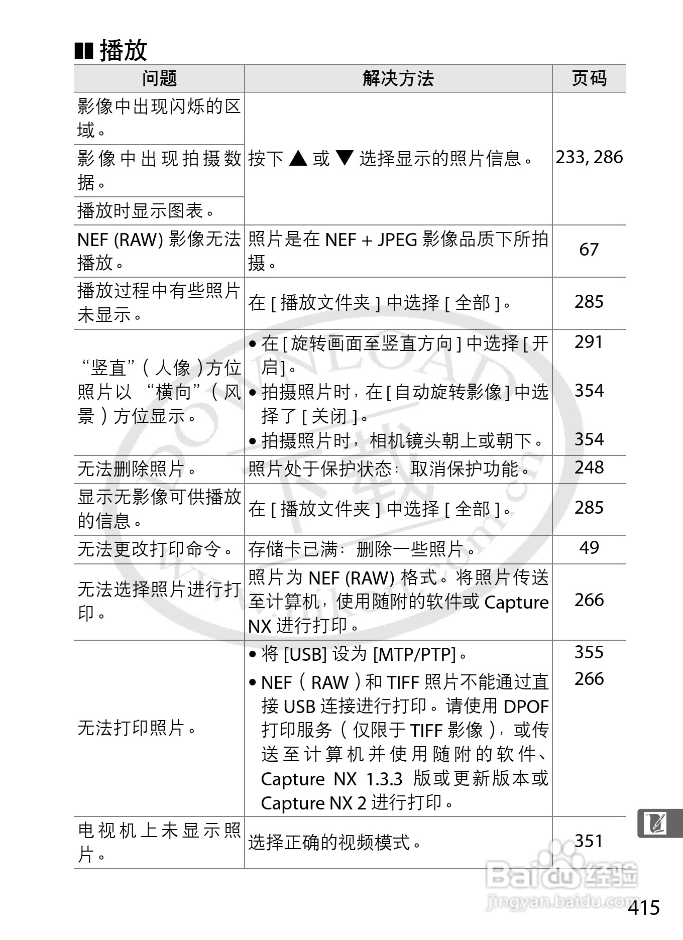 尼康D3数码相机使用说明书:[45]
