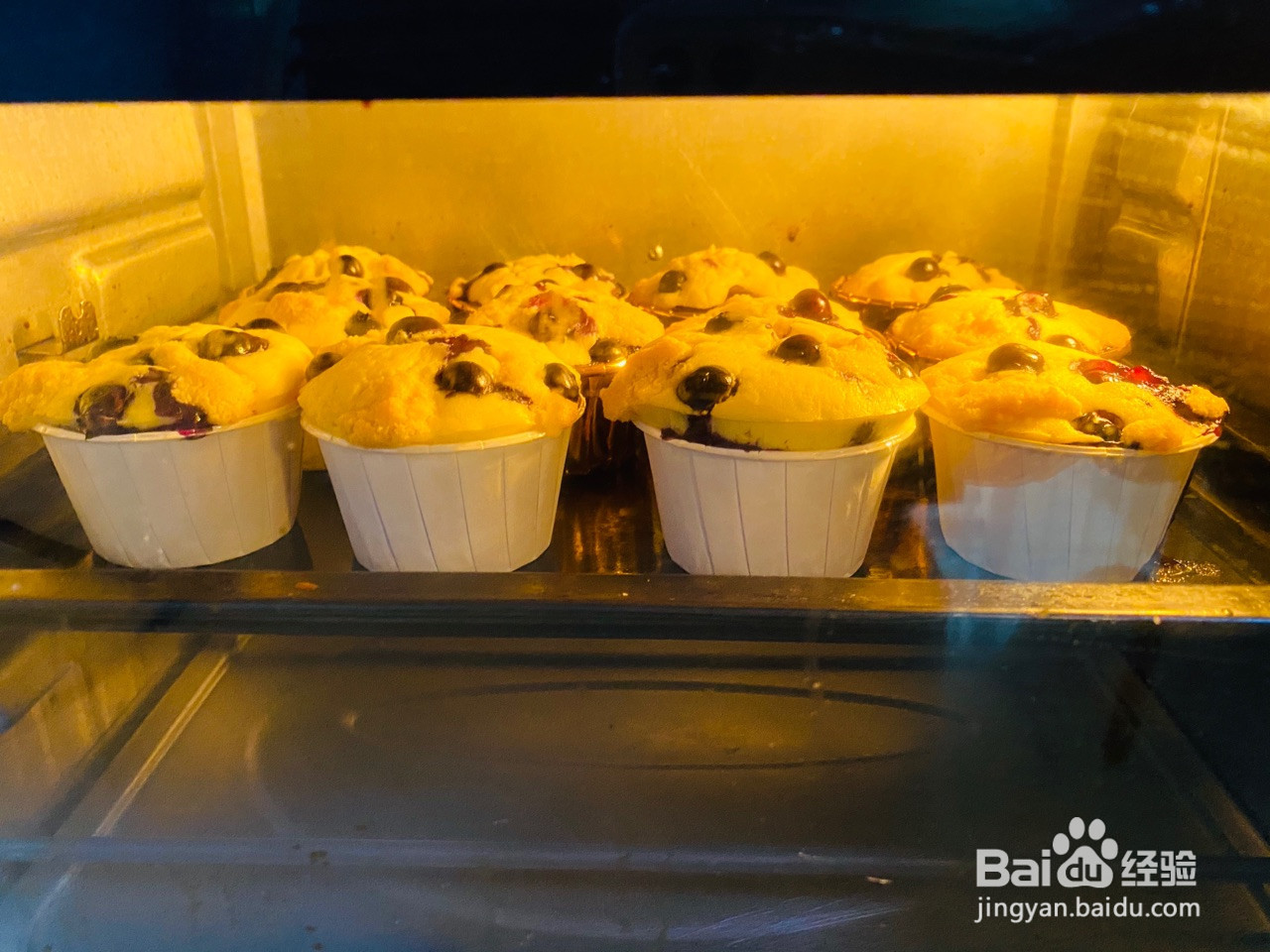 蓝莓爆浆玛芬蛋糕的做法