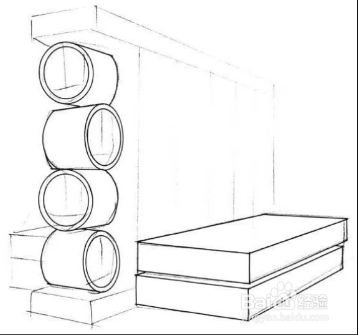 家具设计之图书馆家具手绘效果图表现