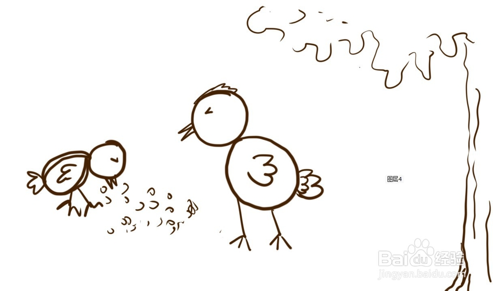 小鸡简笔画教程