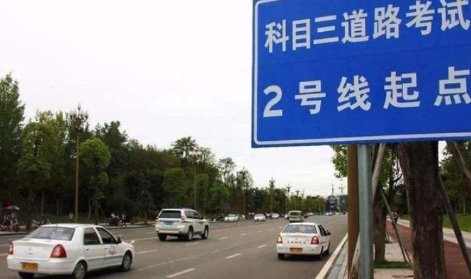 科目三路边临时停车开什么灯