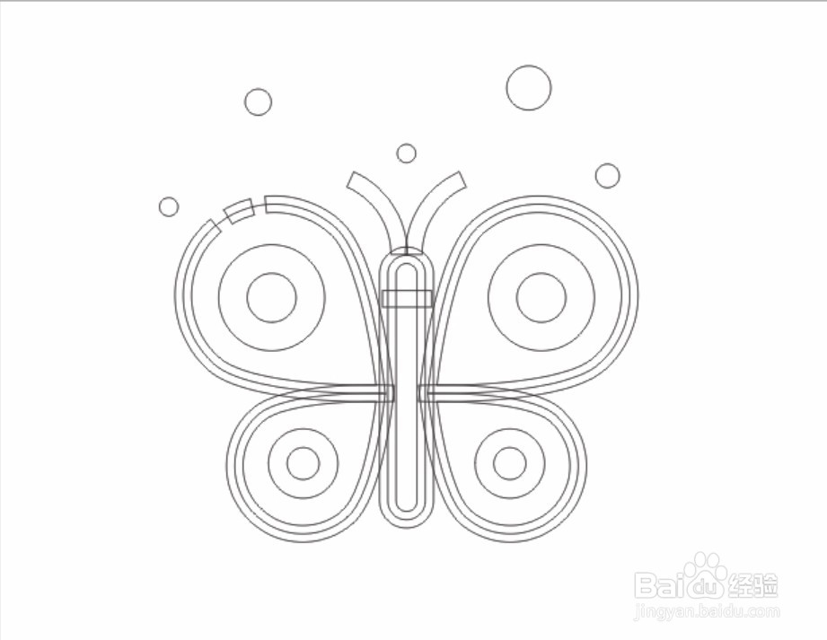 蝴蝶简笔画图片设计