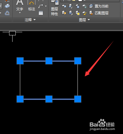CAD2018中怎么把长方形分解成四条直线