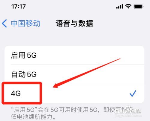 iphone5g怎么切换4g?