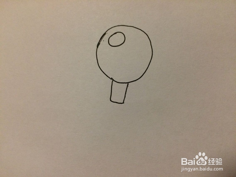 植物大战僵尸中土豆地雷的简笔画法