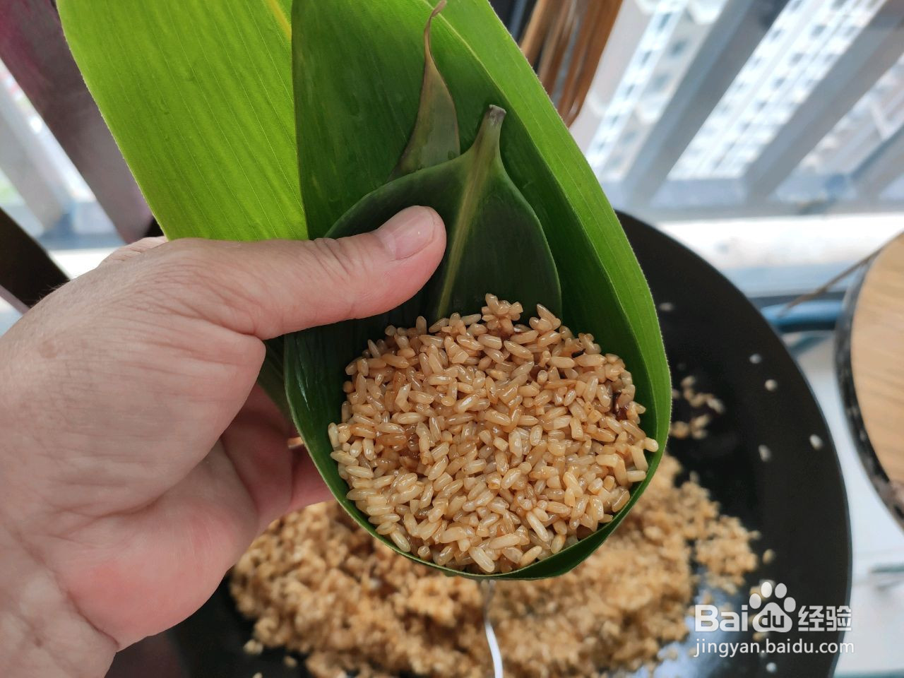 酱香香菇猪肉粽的做法