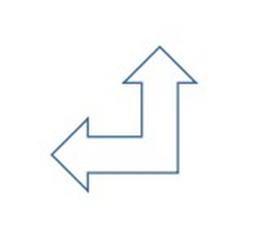 怎么让word插入的直角双向箭头内部没有填充颜色