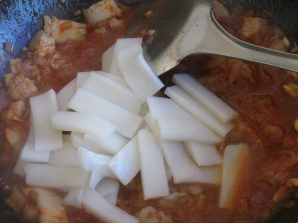 韩式酸菜炒年糕