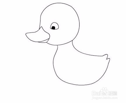 鸭子的简单画法