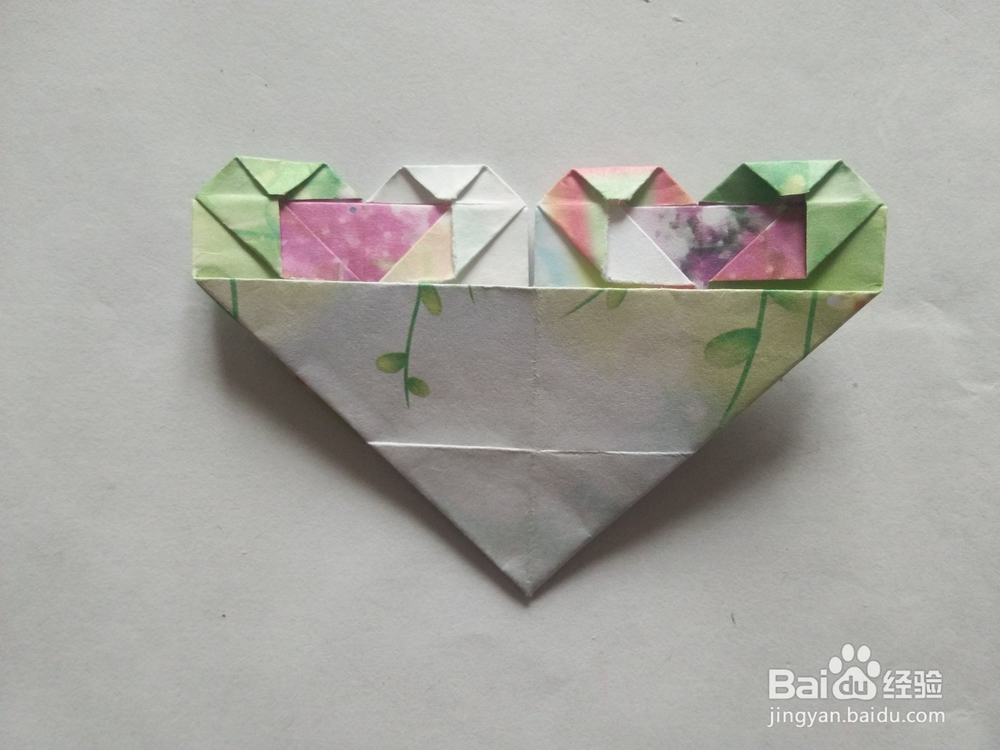 折纸——怎么折双色爱心