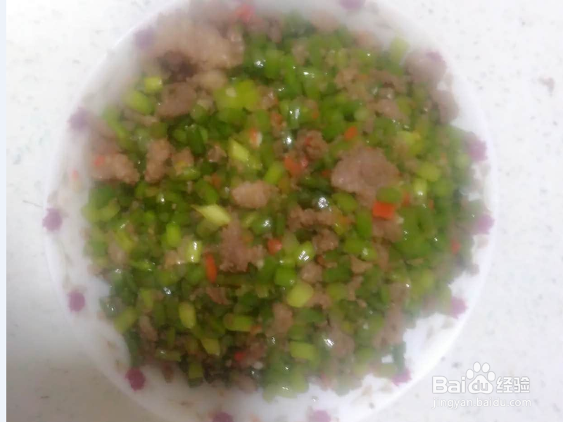 红椒蒜苔炒肉