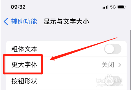 苹果手机字体变得巨大