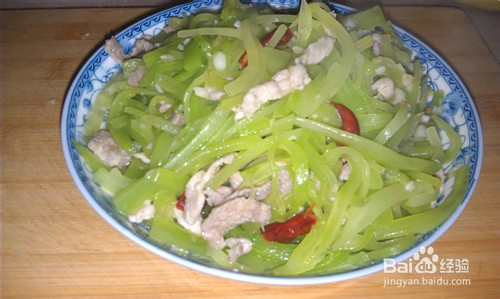 家常菜菜谱12：莴笋炒肉