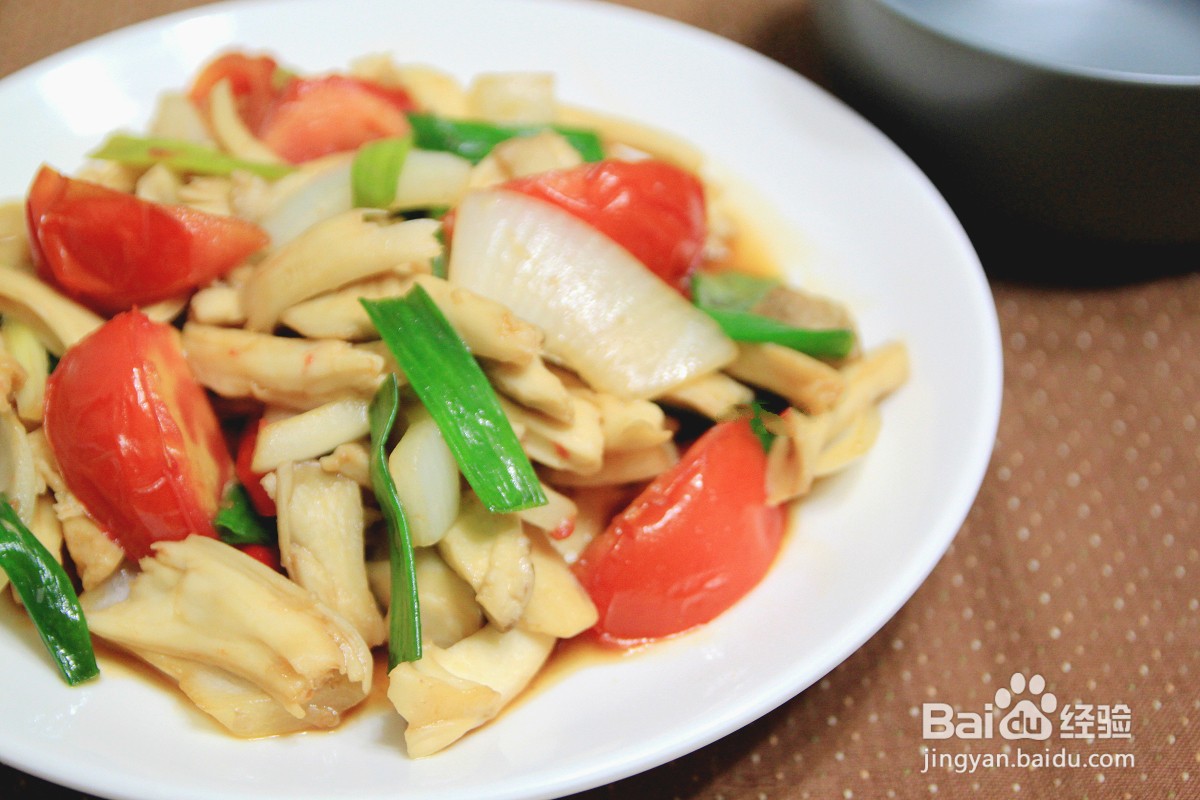 怎样做出家常菜系列之番茄杏鲍菇