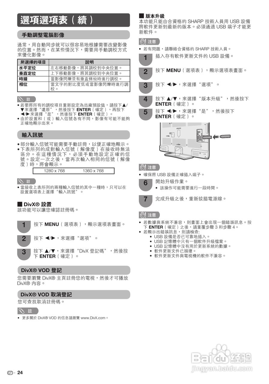 声宝LC-40LX530H型液晶电视机说明书:[3]