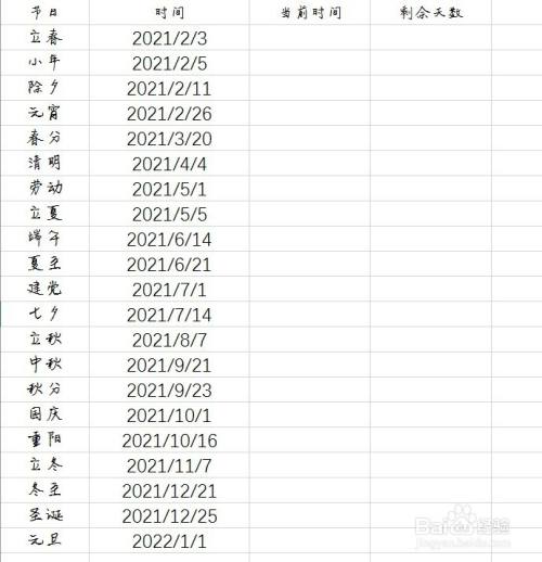 Excel 怎么做一个倒计时