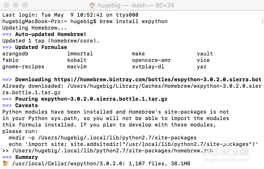 Mac下安装Robot Framework
