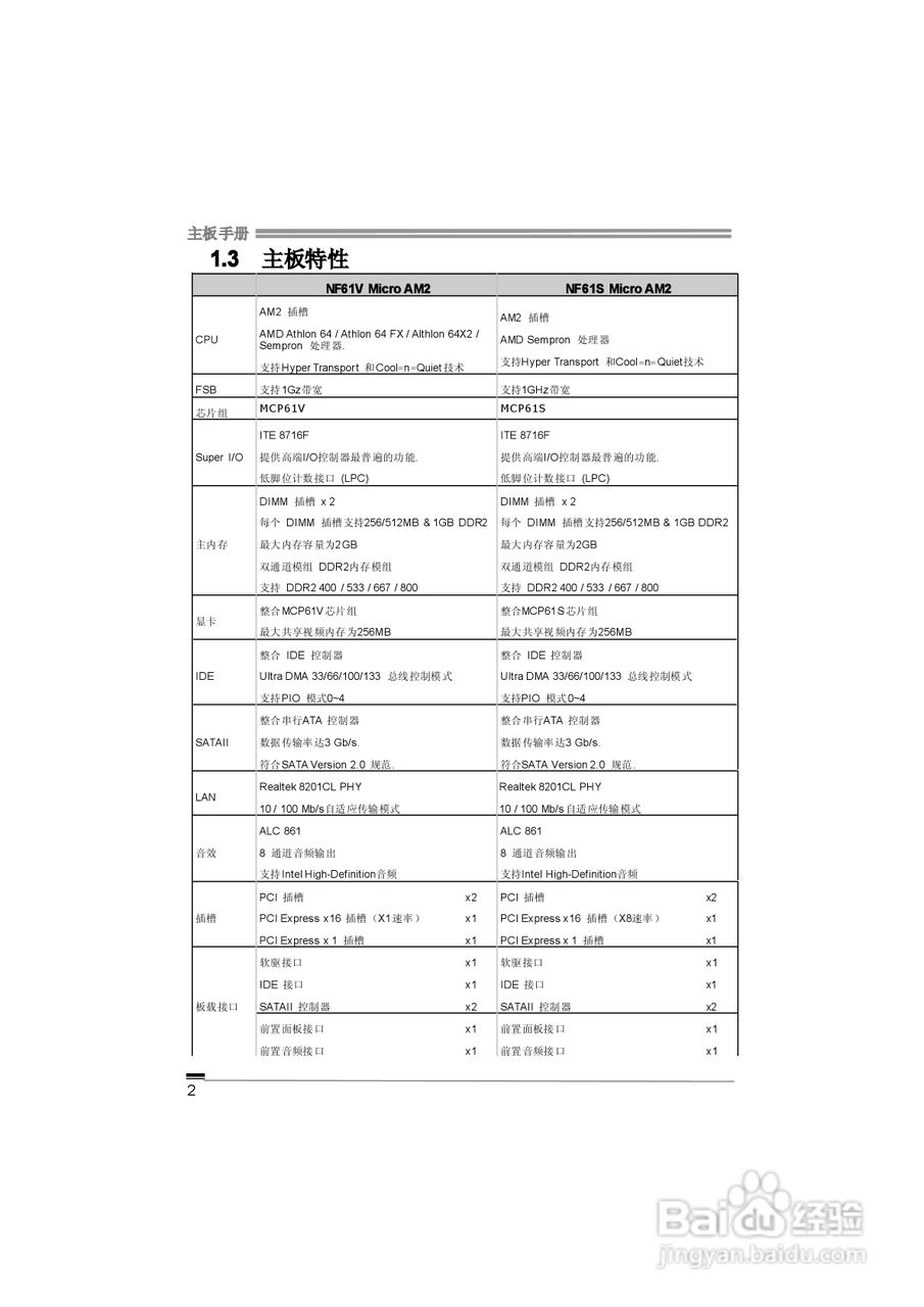 映泰NF61S Micro AM2型主板说明书:[1]