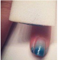 渐变色美甲教程