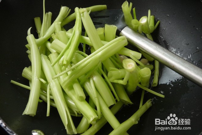 牛肉酱爆通菜梗