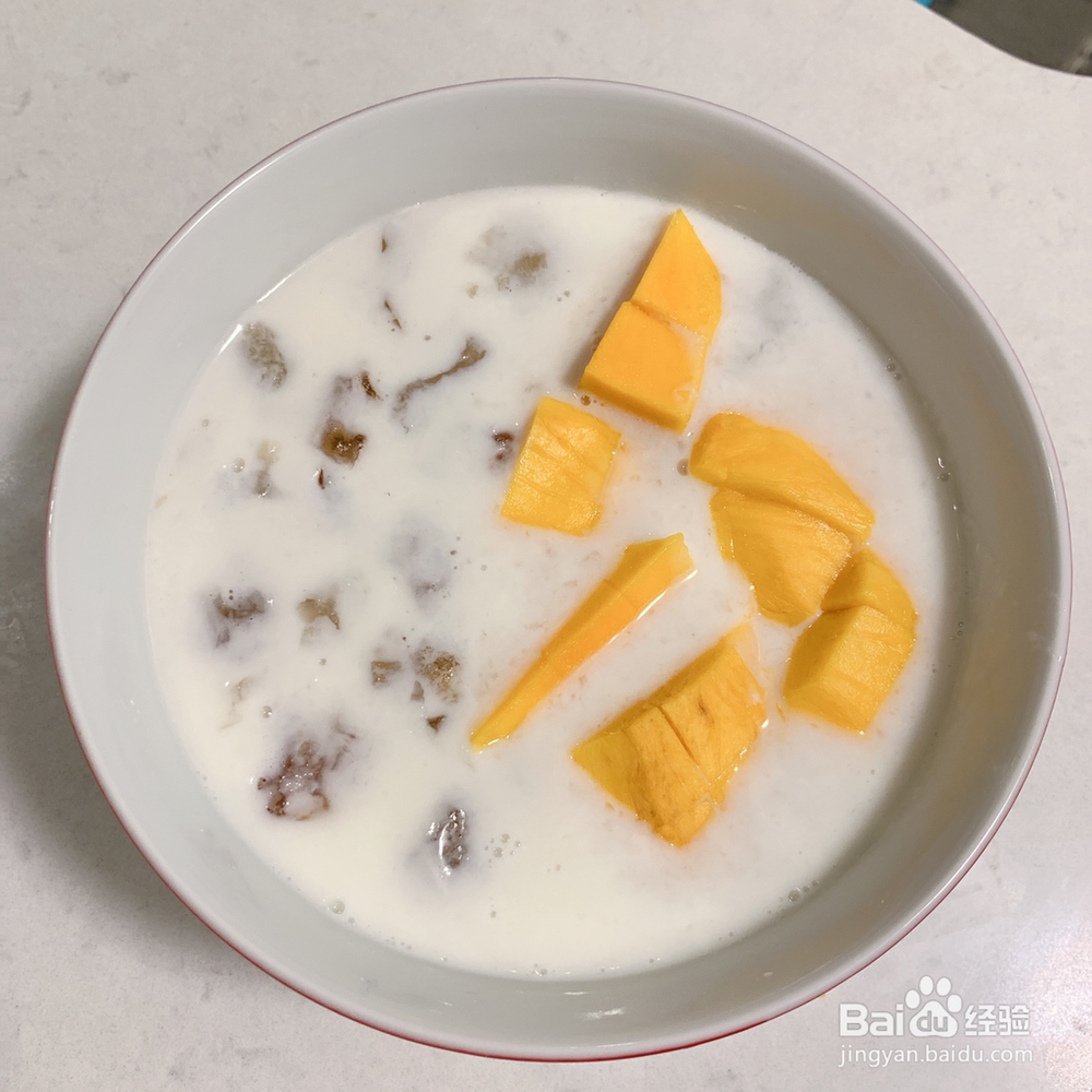 一学就会的椰奶红豆芋圆桃胶