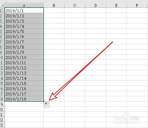 Excel2016怎么样快速批量填充工作日