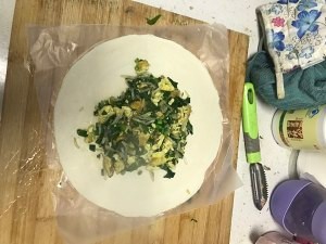 食补养生韭菜盒子(手抓饼)